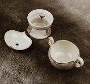 CERAMIC APPLE BAKER FOR A TEALIGHT - TASSES, ASSIETTES, TASSES