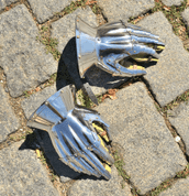 HOURGLASS GAUNTLETS, XIV CENTURY, POLISHED - ARMOR PARTS