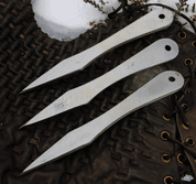 MUNINN LEŠTĚNÉ VRHACÍ NOŽE - 3 KUSY - SHARP BLADES - THROWING KNIVES