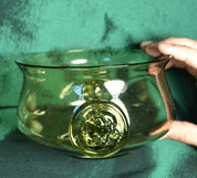 HISTORICAL GLASS BOWL, INSPIRATED BY ANCIENT ROME - HISTORICAL GLASS