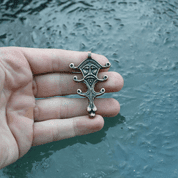 VELES, REPRODUCTION OF A SLAVIC PENDANT, ZINC - ANTIQUE BRASS - ALL PENDANTS, OUR PRODUCTION