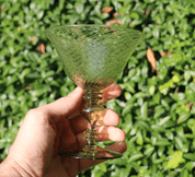 GLAS FÜR CHAMPAGNER, GRÜNES GLAS - REPLIKEN HISTORISCHER GLAS