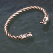 BURG, VIKING BRACELET, BRASS - VIKING, SLAVIC, CELTIC BRACELETS - BRONZE AND BRASS