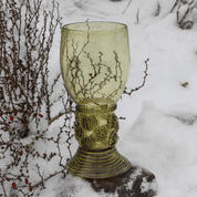 ROEMER, RENAISSANCE LARGE GLASS GOBLET, EXACT REPLICA - HISTORICAL GLASS