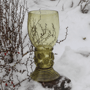 ROEMER, RENAISSANCE LARGE GLASS GOBLET, EXACT REPLICA - REPLIKEN HISTORISCHER GLAS