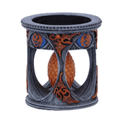 ANNE STOKES DRAGON HEART TEA LIGHT HOLDER 6CM - DRACHEN