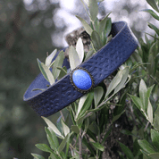 BORGIA LEATHER CROWN WITH GLASS - TIARAS, CROWNS