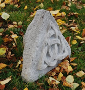 TRIQUETRA STONE RELIEF FROM SANDSTONE, MENHIR - GARDEN DECOR