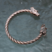 FIANNA, KELTISCHER HIRSCH, BRONZE, ARMBAND - WIKINGER, SLAWISCHE, KELTISCHE ARMBÄNDER - BRONZE