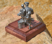 LANDSKNECHTS PLAY DICE, HISTORICAL TIN STATUE - ZINNFIGUREN