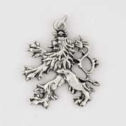 LION TCHÈQUE, PENDENTIF EN ARGENT 925 - TRADITION SLAVE