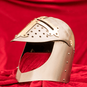 PŘILBA HRNEC ITALSKÝ, MOSAZ - MEDIEVAL HELMETS