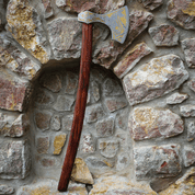 HACHE GRAVÉE D'UN GRIFFON DORÉ - HALLEBARDES, HACHES, MASSES