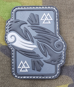 HUGINN AND MUNINN, 3D RUBBER PATCH - MILITARY PATCHES