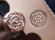 MEDIEVAL ROSE, LEATHER STAMP - LEATHER STAMPS