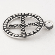 SONNENKREUZ, MIKULČICE, GROSSMÄHREN, AG 925 - ANHÄNGER - SCHMUCK, SILBER