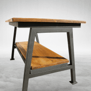 INDUSTRIAL - DESIGN TABLE - FORGED IRON HOME ACCESSORIES