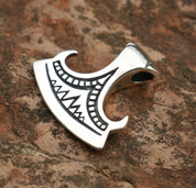 PERUN'S BEARDED AXE, SILVER PENDANT - PENDENTIFS