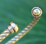 BRACELET WITH RUNES, BRASS - VIKING, SLAVIC, CELTIC BRACELETS - BRONZE AND BRASS