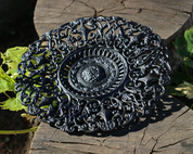 PLATE - ROSE, CAST IRON, DECORATION - FORGED IRON HOME ACCESSORIES