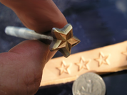 STAR, LEATHER STAMP - LEATHER STAMPS