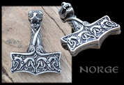 THOR'S HAMMER, OSEBERG STYLE, NORWAY, TIN - VIKING PENDANTS