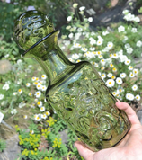 WHISKEY GLASS SET, 2+1, GREEN FORREST GLASS - REPLIKEN HISTORISCHER GLAS