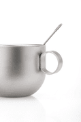 TI3601 TITANIUM COFFEE CUP WITH SAUCER AND SPOON KEITH - TITANIUM EQUIPMENT