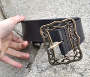 RENAISSANCE WIDE LEATHER BELT - BELTS