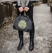 TOTE BAG WITH A CELTIC KNOT, WOOL, IRELAND - WOOLEN HANDBAGS & BAGS