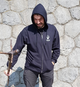 VELES, SLAVIC GOD, ZIP UP HOODIE COLORED - SWEATS À CAPUCHE