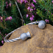 SCOTTISH THISTLE - ALBA, BRONZE BRACELET - VIKING, SLAVIC, CELTIC BRACELETS - BRONZE AND BRASS