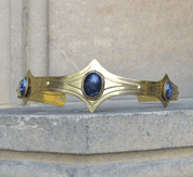 MEDIEVAL GOTHIC CROWN WITH SODALITE, 3 STONES - TIARAS, CROWNS