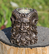 SATYR, CANDLE HOLDER - FIGURES, LAMPS, CUPS