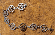 PENTACLES, SILVER BANGLE, AG 925 - BIJOUX ET PENDENTIFS