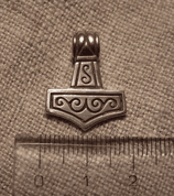 THOR'S HAMMER II, SMALL, BRONZE PENDANT - PENDANTS, NECKLACES