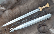 JEU DE GUERRIER CELTIC - ÉPÉE, SABRE, CEINTURE, MUSÉE RÉPLIQUE - ÉPÉES ANTIQUES