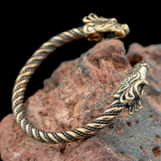 FIANNA, CELTIC DEER, BRONZE BRACELET - VIKING, SLAVIC, CELTIC BRACELETS - BRONZE AND BRASS