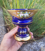 MARIOT - GOBLET, CZECH GLASS, HIGH ENAMEL - HISTORICAL GLASS