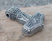 THOR'S HAMMER - SILVER, ÖLAND, SWEDEN, REPLICA AG 925, 13 G - ANHÄNGER - SCHMUCK, SILBER