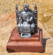 KING CHARLES IV., HISTORICAL TIN STATUE - MINIATURES EN ÉTAIN