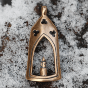 MEDIEVAL LANTERN - LIGHT FOR THE SOUL, BRONZE PENDANT - PENDANTS, NECKLACES