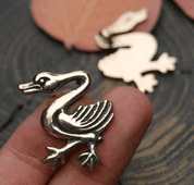 SWAN, MEDIEVAL PENDANT, BRONZE - BRONZE HISTORICAL JEWELS