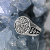 AEGISHJÁLMUR, WIKINGER RING, SILBER - RINGE