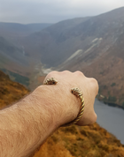 FLÓKI, VIKING BRASS ARMBAND VON WULFLUND - HISTORISCHEN REPLIKEN AUS BRONZE