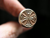 TEMPLAR CROSS, LEATHER STAMP - LEATHER STAMPS