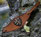 BÖHMISCHEN LÖWEN, BRAUN, LEDERARMBAND - LEDERARMBÄNDER