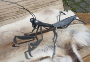 MANTIS, FORGED STATUETTE - FORGED IRON HOME ACCESSORIES