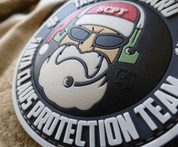 TACTICAL BEARD SANTA CLAUS PROTECTION TEAM PATCH - MILITARY PATCHES