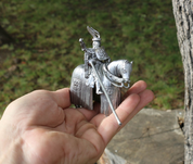 TOURNAMENT KNIGHT ON A HORSE - PEWTER FIGURES
